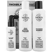 Nioxin 3D Care System System 1, 3 Part System Kit for Natural Hair With Light Thinning