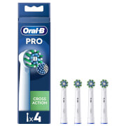 Oral-B Toothbrush Heads Pro Cross Action White Toothbrush Heads 4 Pack