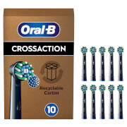 Oral B CrossAction Black Toothbrush Head - Pack of 10 Counts
