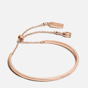 Coach C Slider Rose Gold-Tone Bracelet