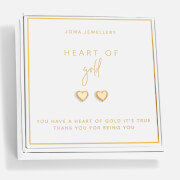 Joma Jewellery Beautifully Boxed Heart Of Gold Earrings