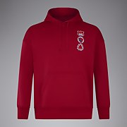 ADULT UNISEX OVERSIZE HOODY RED - L