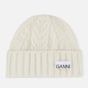 Ganni Cable-Knit Beanie Hat