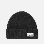 Ganni Light Structured Rib Knit Beanie