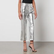 Never Fully Dressed Metallic Vegan Leather Trouser