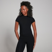 Женская облегающая футболка с короткими рукавами MP Tempo — черный цвет