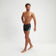 Men's Allover Digital V-Cut Aquashort Black/Blue