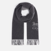 Coach Horse And Carriage Reversible Cashmere Muffler Scarf