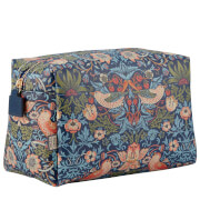 William Morris At Home Christmas 2023 Strawberry Thief Large Wash Bag Blue