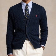 Polo Ralph Lauren Roving Cable-Knit Cotton Cardigan