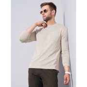 Khaki Long Sleeves Tshirt