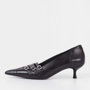 Vagabond Women's Lykke Leather Kitten Heeled Court Shoes