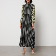 Sister Jane Ballad Jacquard and Seersucker Midi Dress