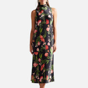 Ted Baker Connihh Floral-Print Satin Midi Dress