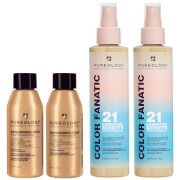 Pureology Color Fanatic Nanoworks Gold Mini Shampoo and Conditioner Routine Duo for Very Dry Hair