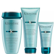 Kérastase Resistance Strengthening Duo for Fine/Medium Hair and Free Travel Size Heat Protector