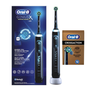 Oral B Genius X Electric Toothbrush - Black + 12 Refills