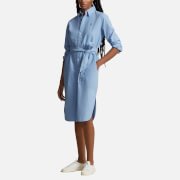 Polo Ralph Lauren Long Sleeve Cotton-Poplin Shirt Dress
