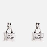Marc Jacobs Silver-Plated Tote Bag Drop Earrings