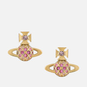Vivienne Westwood Willa Bas Relief Gold-Tone Stud Earrings