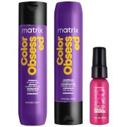 Matrix Color Obsessed Shampoo, Conditioner and Miracle Creator 20 Travel Size Bundle for Coloured Hair