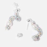 Pearl Octopuss.y Tiny Snake Freshwater Pearl Drop Earrings