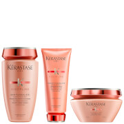 Kérastase Discipline Trio Set: Bain Fluidealiste Shampoo 250ml, Fondant Fluidealiste Conditioner 200ml, Maskeratine 200ml