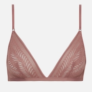 Calvin Klein Sculpt Jersey and Lace Unlined Triangle Bra