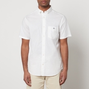 GANT Cotton-Blend Linen Short Sleeved Shirt