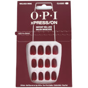 OPI xPRESS/ON Dark Red Press On Nails Gel-Like Salon Manicure - Malaga Wine