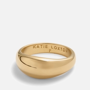 Katie Loxton Aura 18-Karat Gold-Plated Dome Ring
