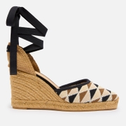 Castañer Women's Cilia T Intarsia Espadrille Wedge Sandals