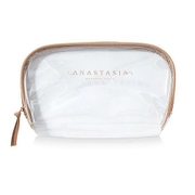 Anastasia Zipper Pouch - Clear PVC/Gold Trim