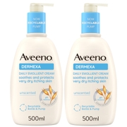 Aveeno Dermexa Cream Duo for Very Dry Itchy Skin 1L Mega Bundle