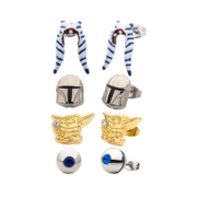 SalesOne Star Wars The Mandalorian Razor, Ahsoka, Mando & Grogu Earring Set