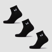 MP Unisex Ankle Socks (3 Pack) - Black