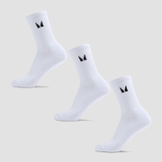 MP Unisex Crew Socks (3 Pack) - White