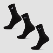 MP Unisex Crew Socks (3 Pack) - Black
