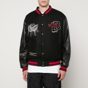 HUGO x Les Benjamins Oguz_LB Leather Varsity Jacket