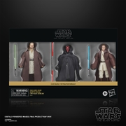 Hasbro Star Wars The Black Series Qui-Gon Jinn, Darth Maul, Obi-Wan Kenobi Star Wars: The Phantom Menace 6 Inch Action Figures