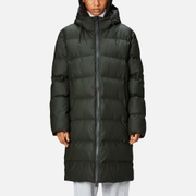 Rains Alta Long Coated Shell Puffer Jacket