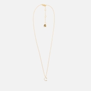Astrid & Miyu Initial Pavé 18K Gold-Plated Necklace