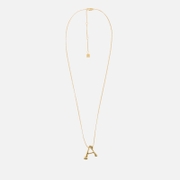 Astrid & Miyu Initial Bold 18K Gold-Plated Necklace