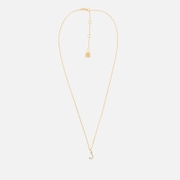 Astrid & Miyu Initial Pavé 18K Gold-Plated Necklace