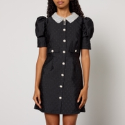 Kikoh mesh panelled skater dress on sale