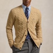 Polo Ralph Lauren Cable-Knit Cotton V-Neck Cardigan