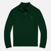 Polo Ralph Lauren Men's Merino Half Zip Jumper - Moss Agate