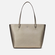 Lauren Ralph Lauren Karly Leather Medium Shopper Tote Bag
