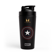 Myprotein Captain America Metal Shaker - Black