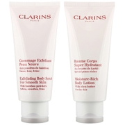 Clarins Duo: Exfoliating Body Scrub 200ml / 6.9 oz. & Moisture-Rich Body Lotion 200ml / 6.5 oz.